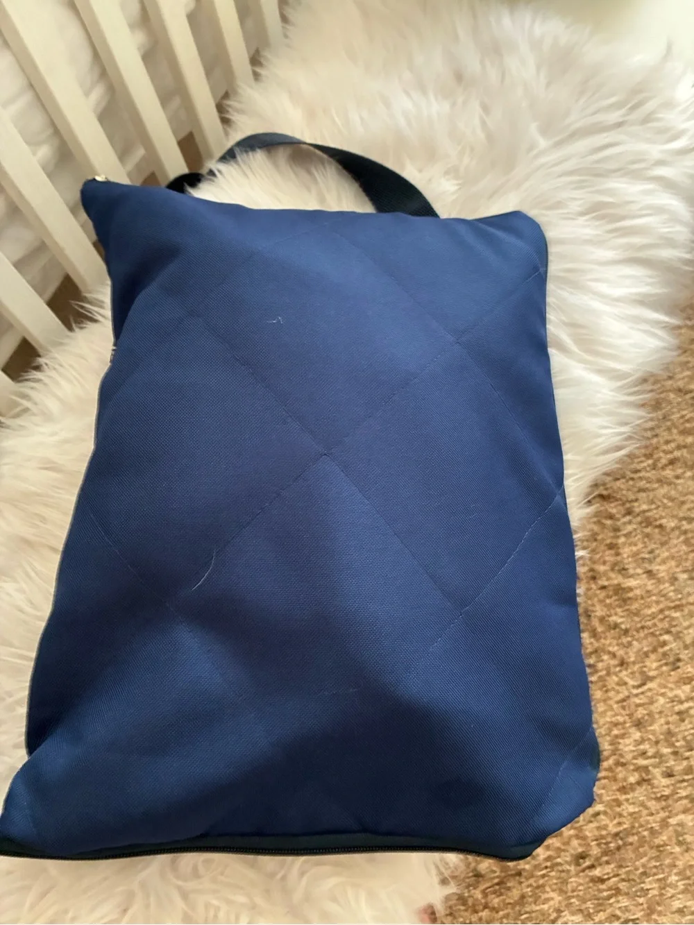 Northwest Territory Navy Blue Outdoor Picnic Blanket all in one tote/blanket.